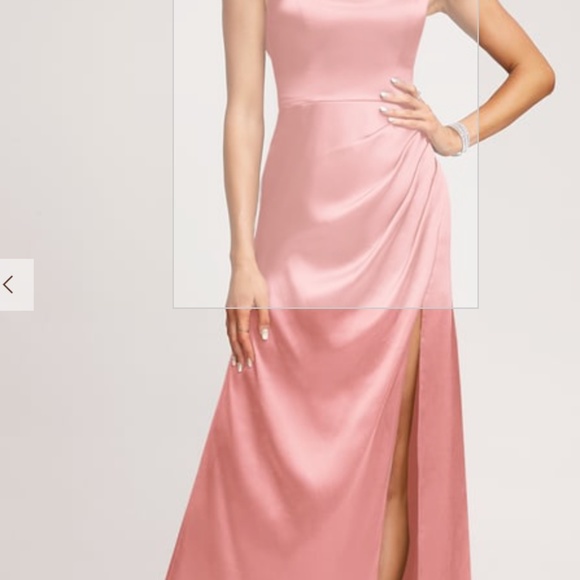 JJ's House Blush Satin three sizes 12, size 16, size 10 Bridesmaid dresses - Picture 7 of 10